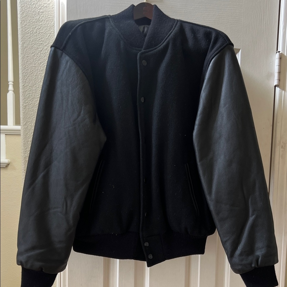 Classic Black Bomber Jacket